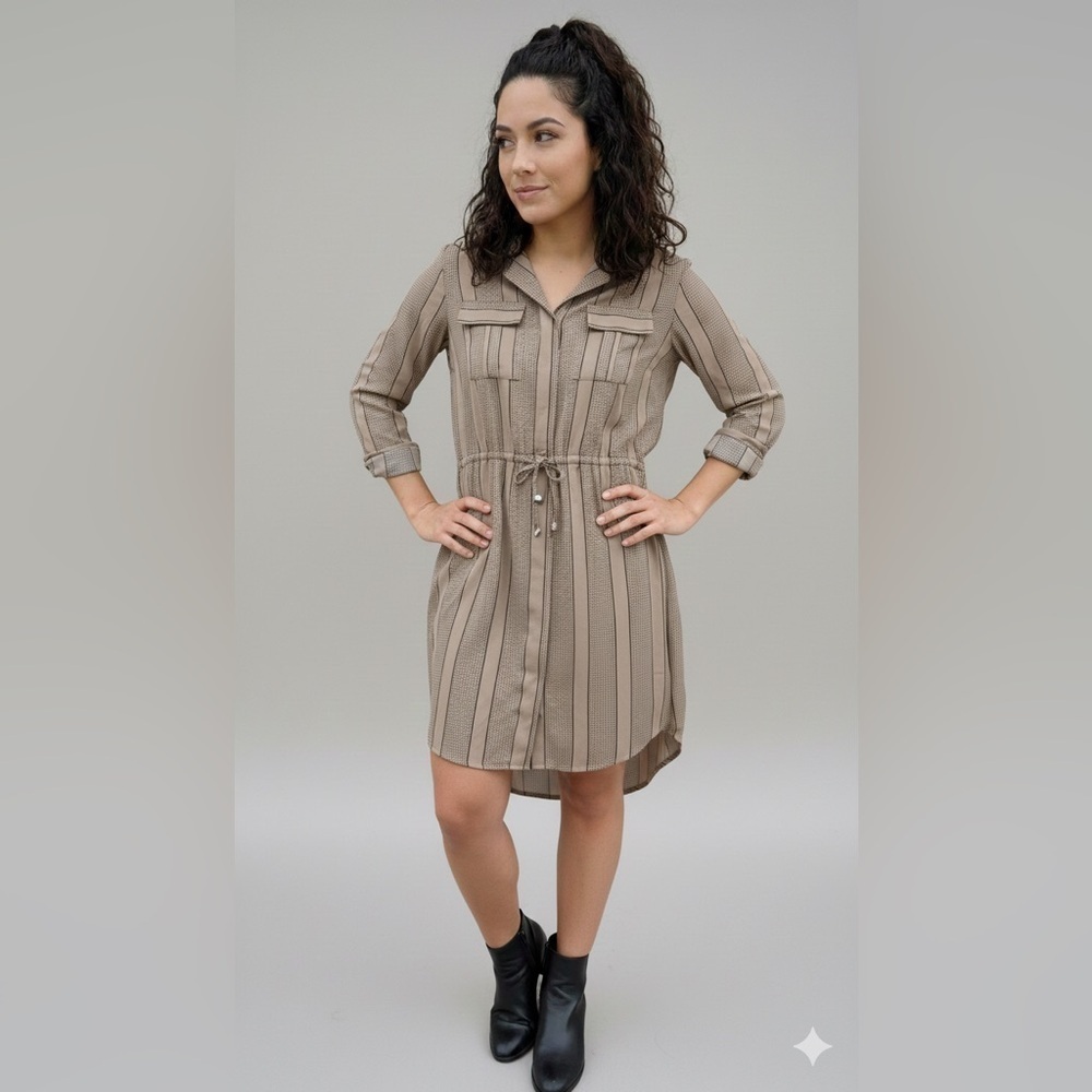 TOMMY Hilfiger Long Sleeve Button Down Tunic Dress M